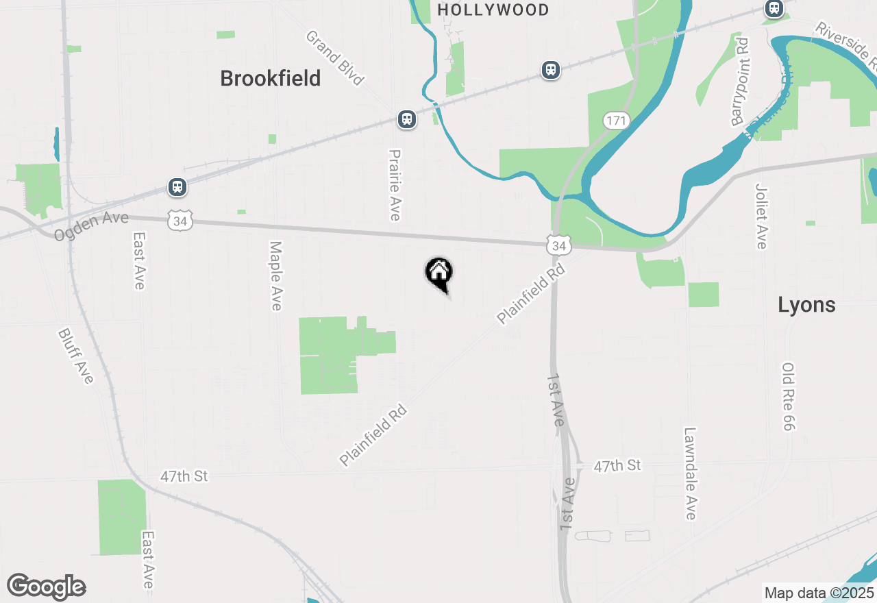 Map of 4233 Grove Avenue, Brookfield, IL 60513