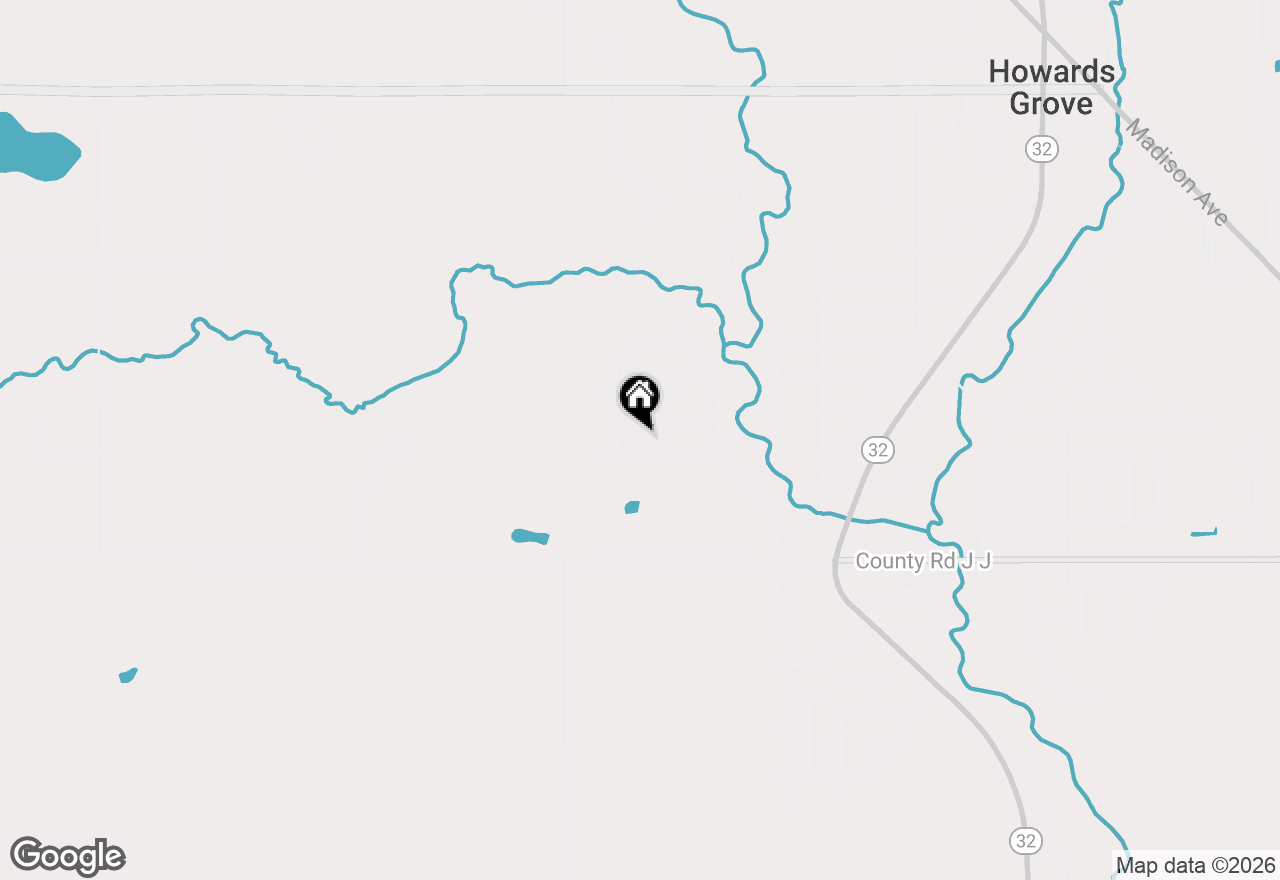 Map of 1620 Fieldstone Ln, Howards Grove, WI 53083