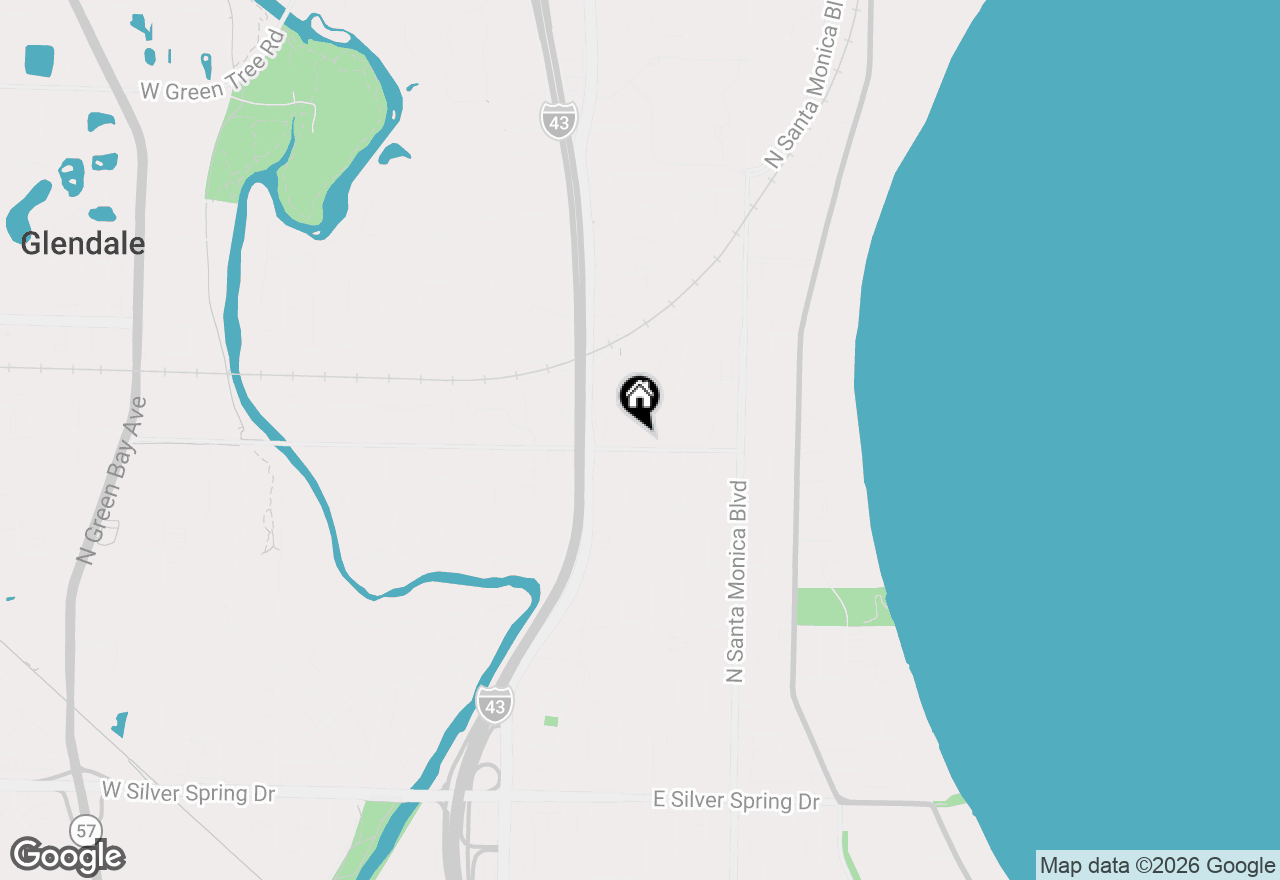 Map of 122 W Devon St, Whitefish Bay, WI 53217