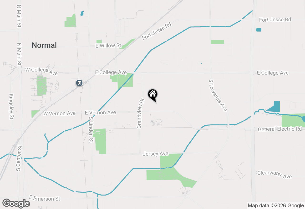 Map of 501 Augustine Way, Normal, IL 61761