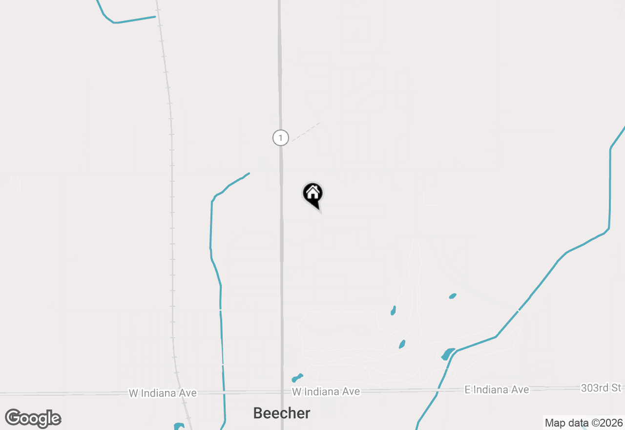 Map of 1153 Linden Circle, Beecher, IL 60401