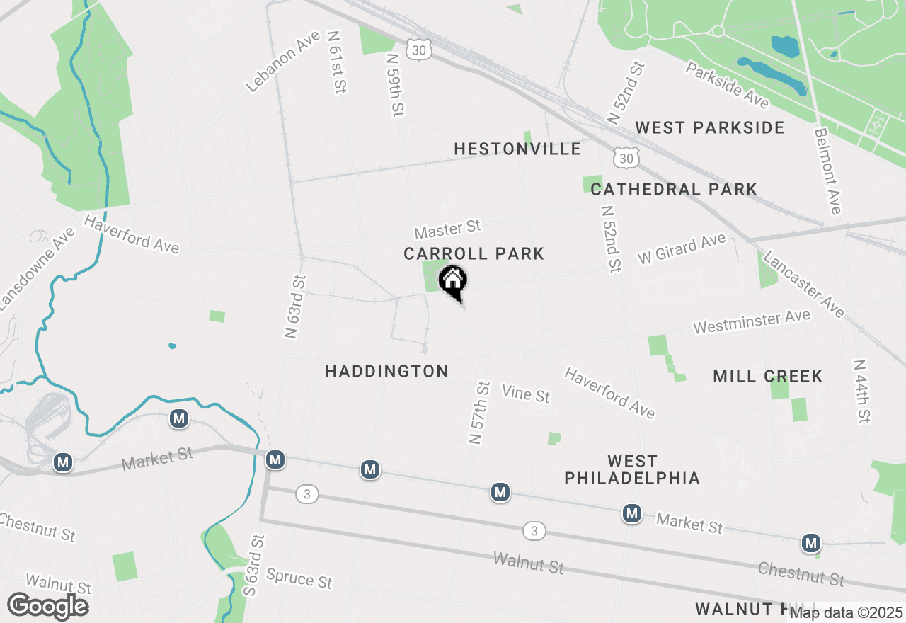 Map of 530 N 58th Street, Philadelphia, PA 19131