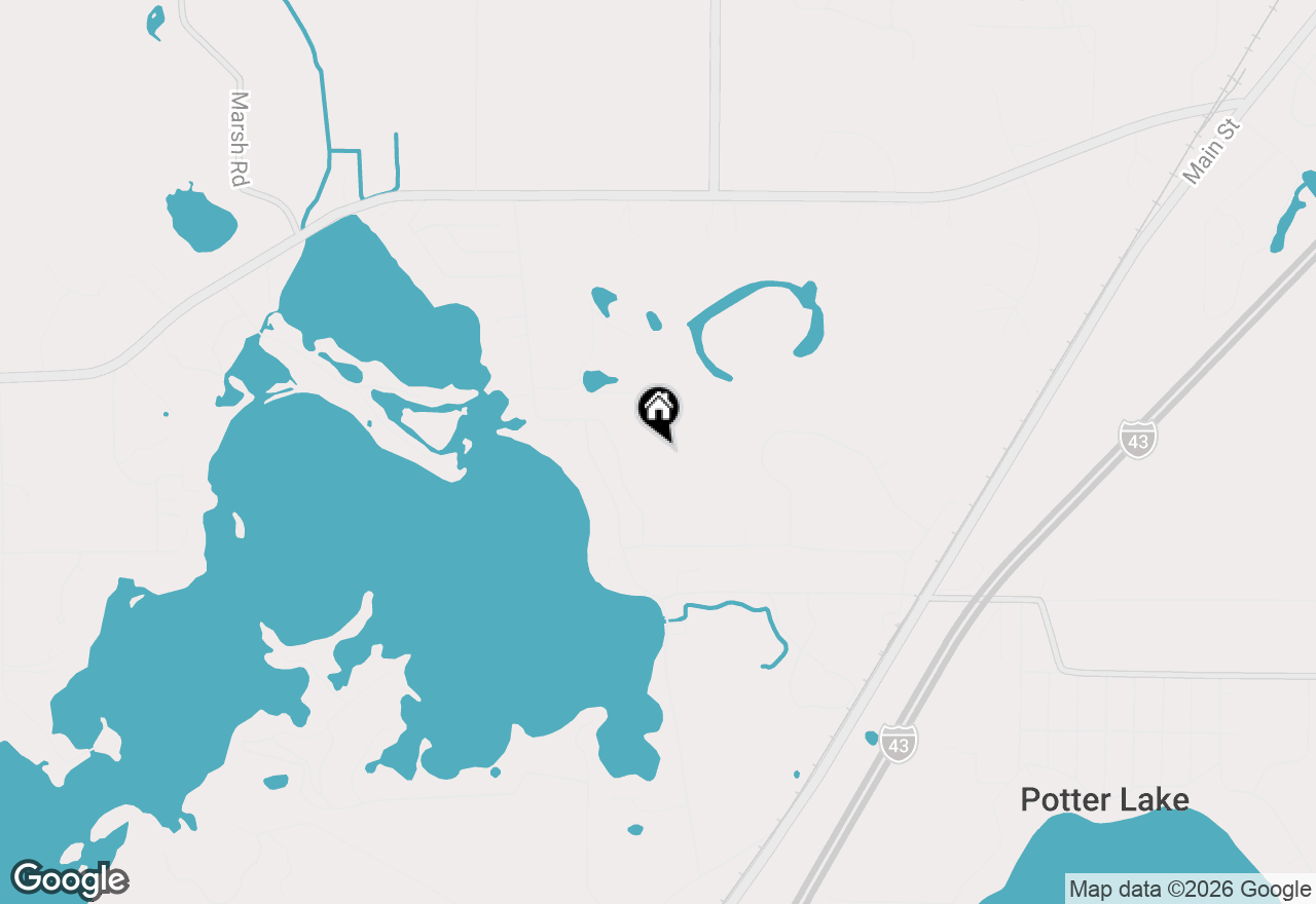Map of N9376 East Shore Rd, Mukwonago, WI 53149