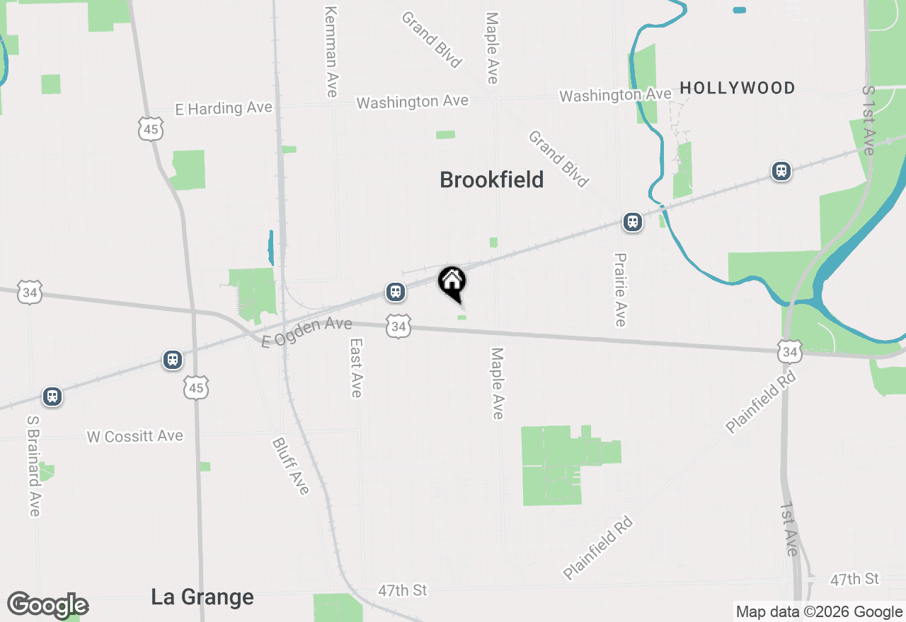 Map of 4012 Madison Avenue, Brookfield, IL 60513