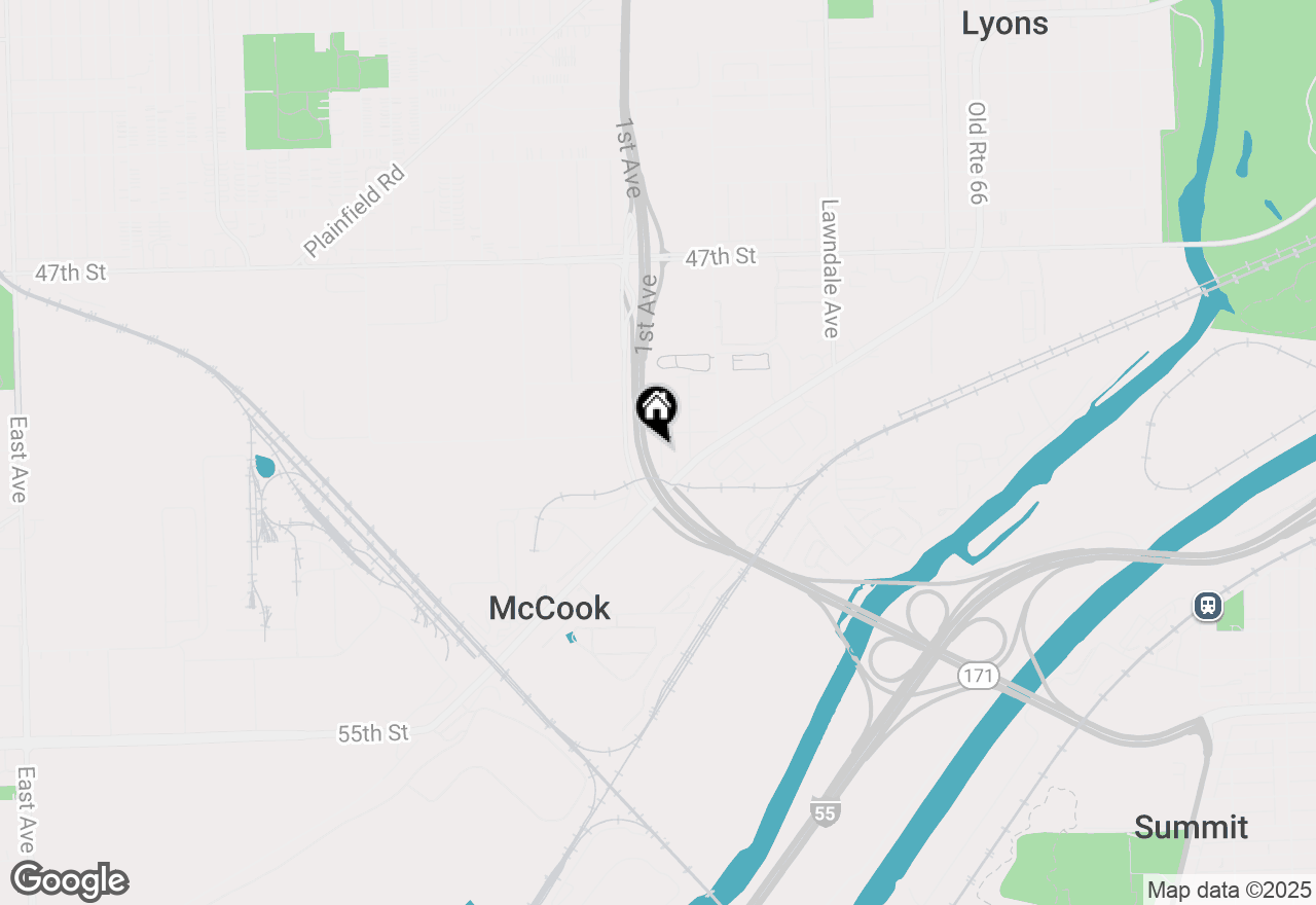 Map of 5016 Glencoe Avenue, Mccook, IL 60525