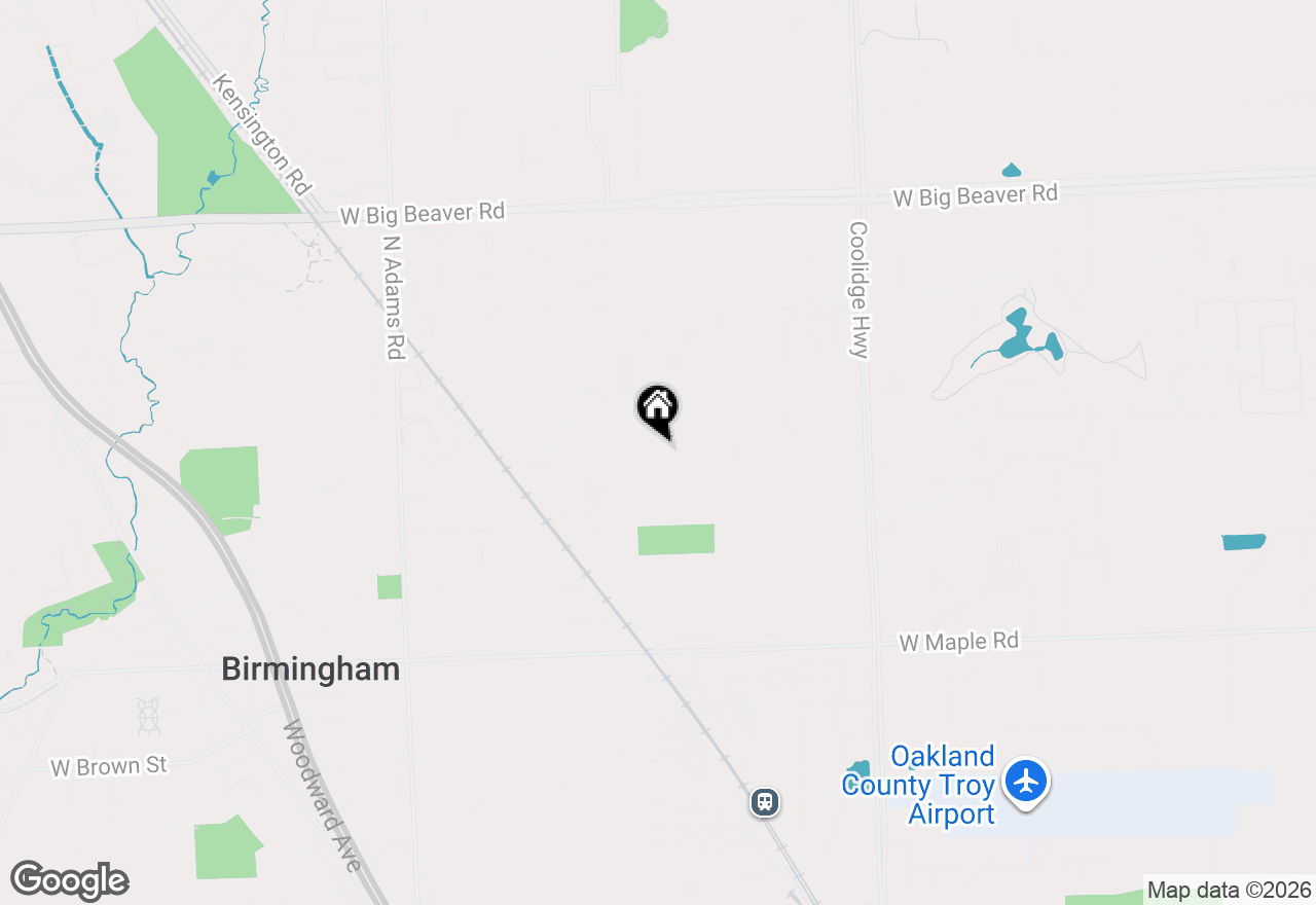 Map of 2093 Pembroke Road, Birmingham, MI 48009