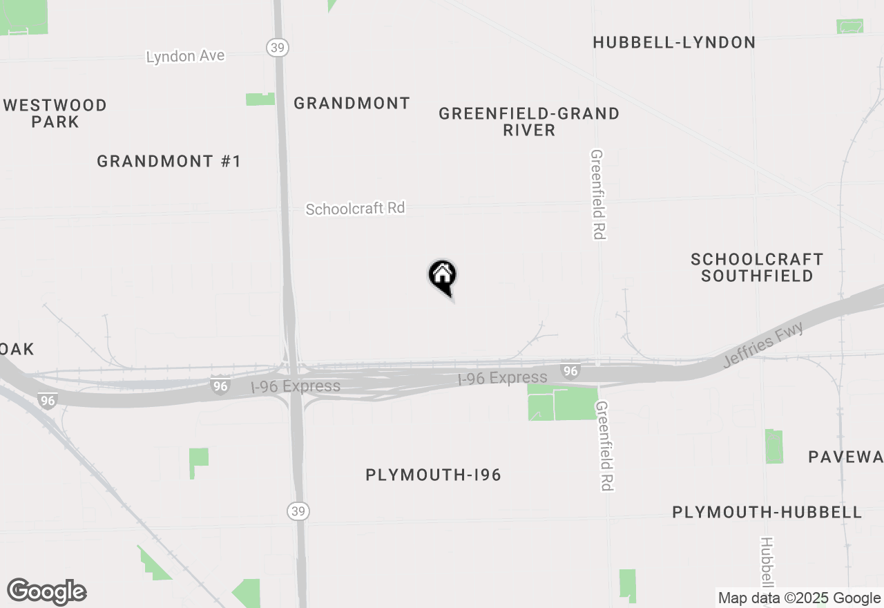 Map of 12801 Asbury Park, Detroit, MI 48227