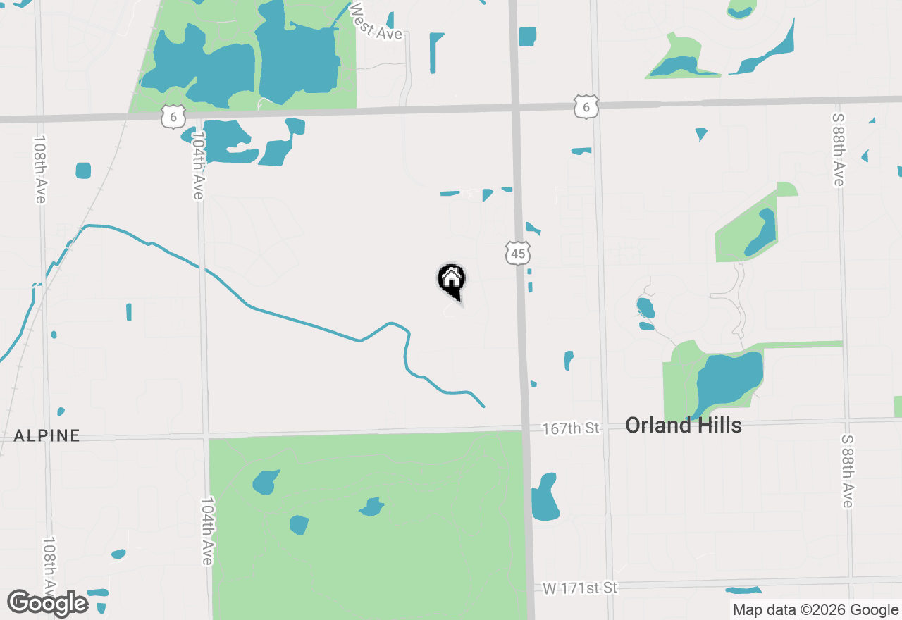 Map of 9750 Koch Court #2F, Orland Park, IL 60467