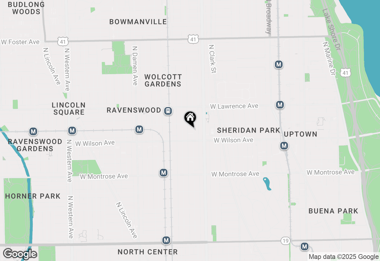 Map of 4636 N Paulina Street #2, Chicago, IL 60640