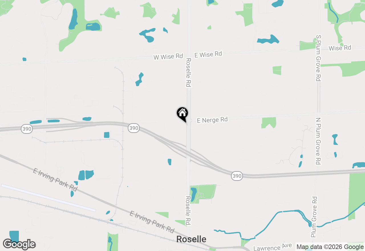 Map of 1605 Myrtle Park Street, Roselle, IL 60172