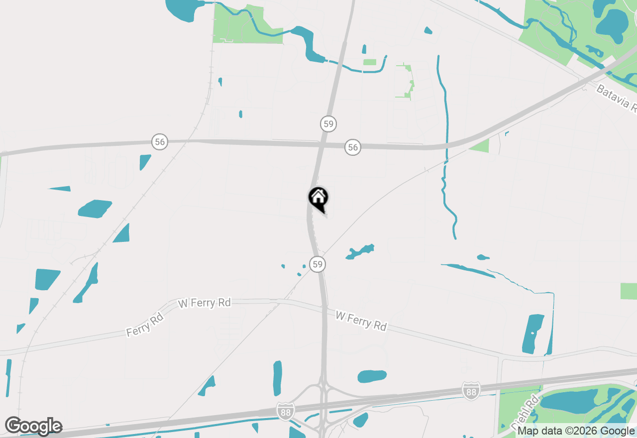 Map of 3S565 Everton Drive, Warrenville, IL 60555