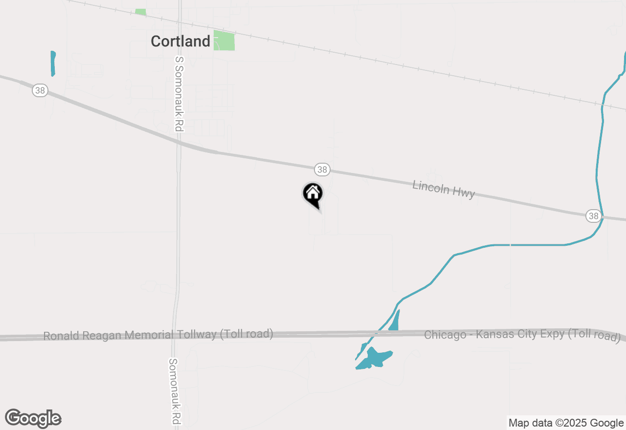 Map of 498 S Preston Street, Cortland, IL 60112
