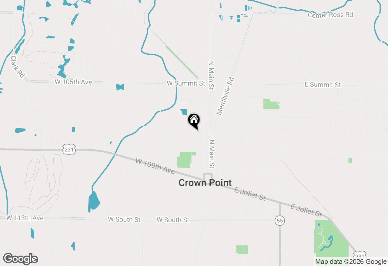 Map of 401 N West Street, Crown Point, IN 46307