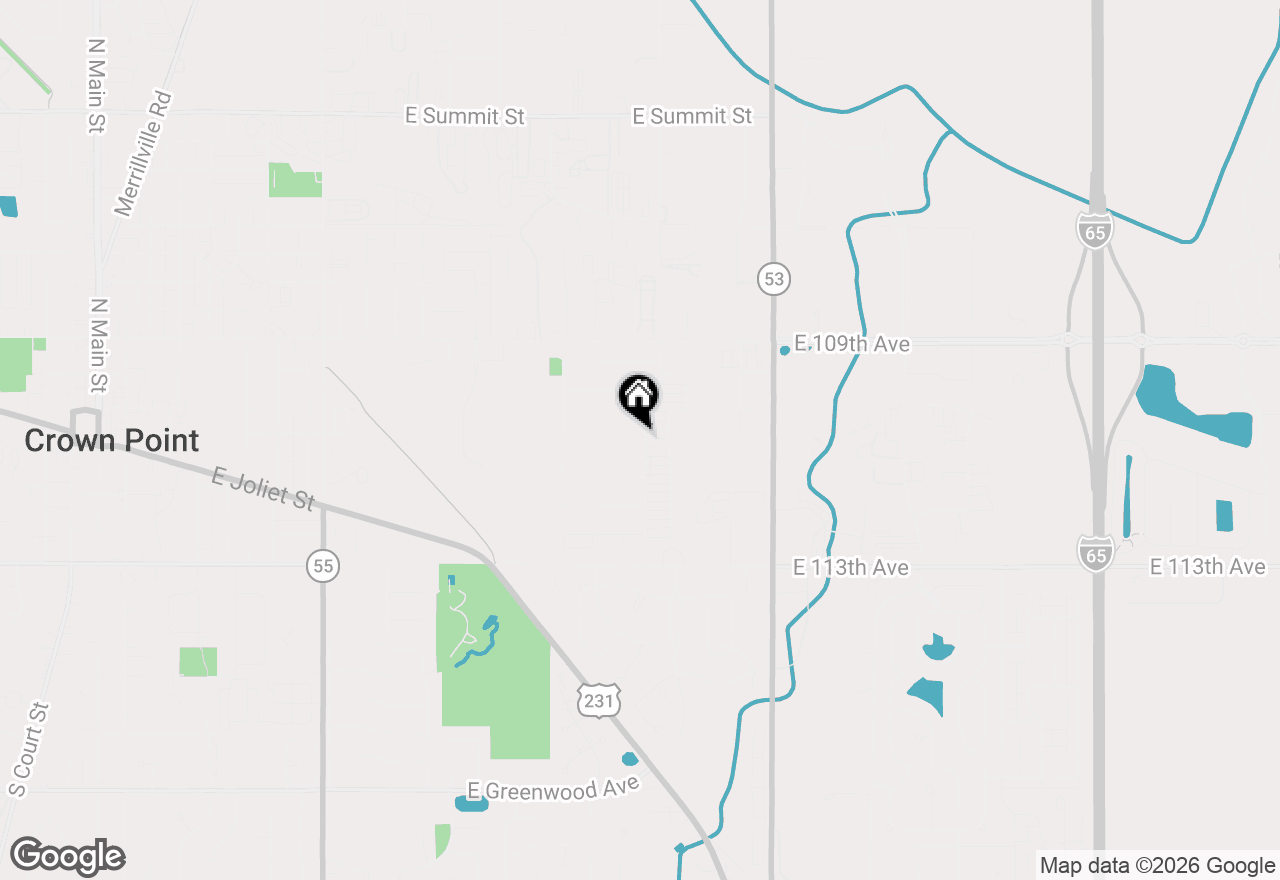 Map of 1742 Dogwood Drive, Crown Point, IN 46307