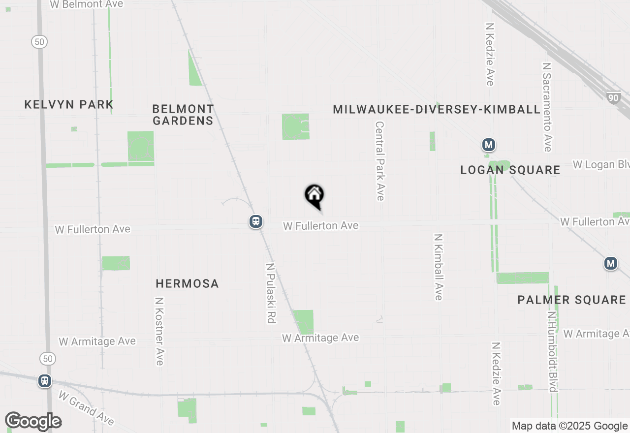 Map of 2417 N Avers Avenue, Chicago, IL 60647