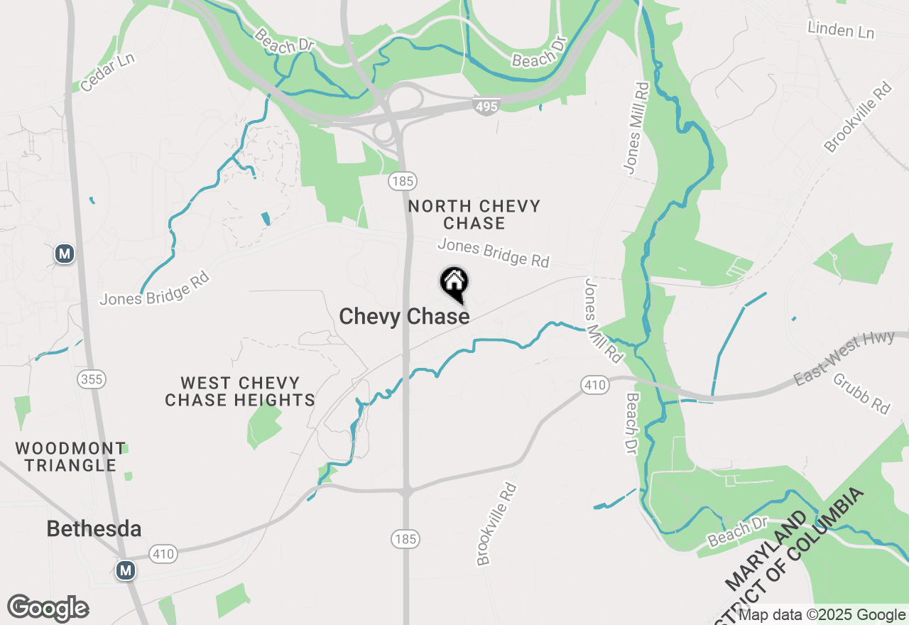 Map of 8612 Erdem Place, Chevy Chase, MD 20815