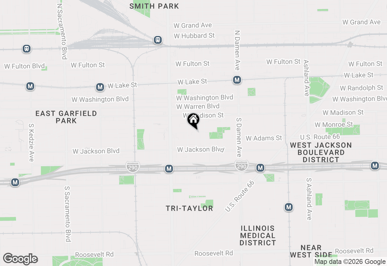 Map of 116 S Bell Avenue #1, Chicago, IL 60612