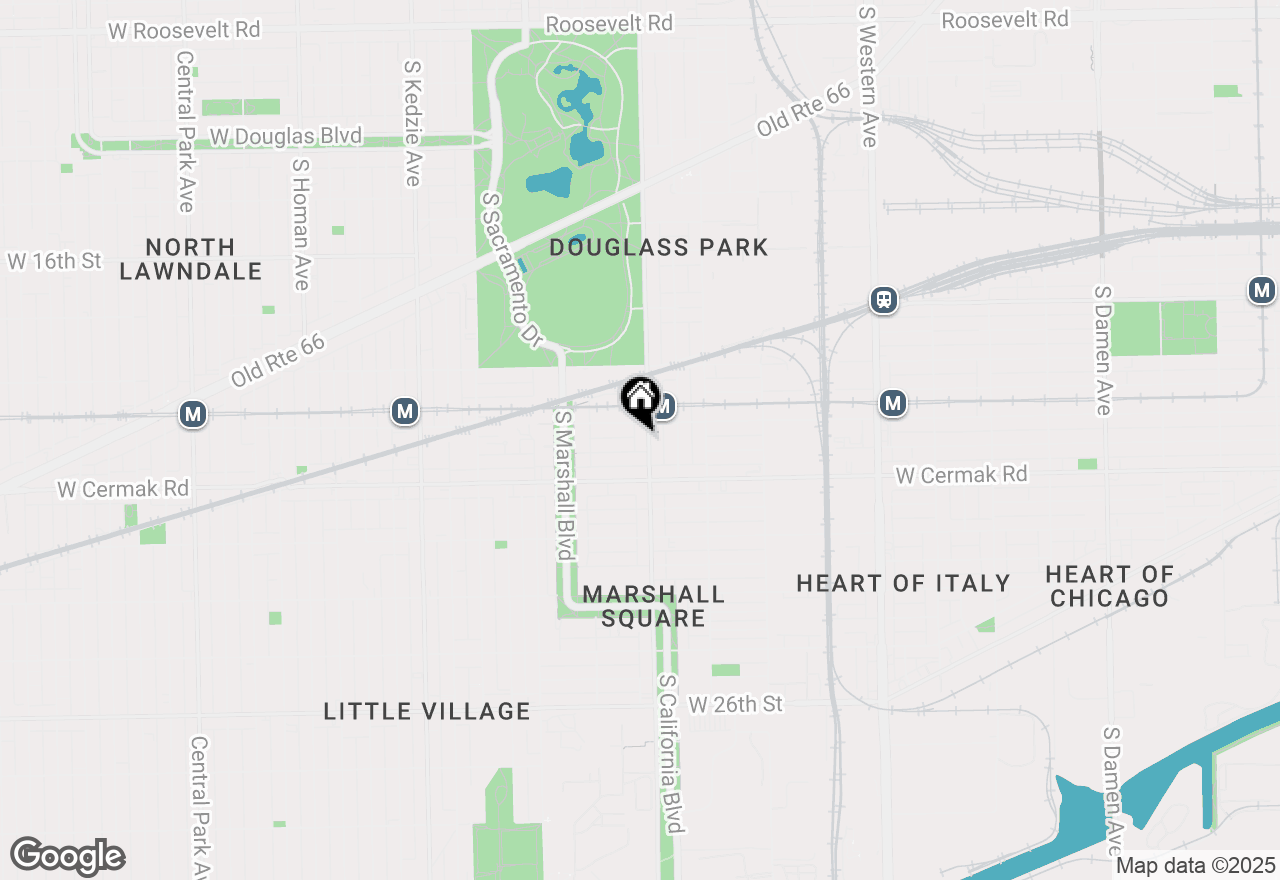 Map of 2116 S California Avenue, Chicago, IL 60608