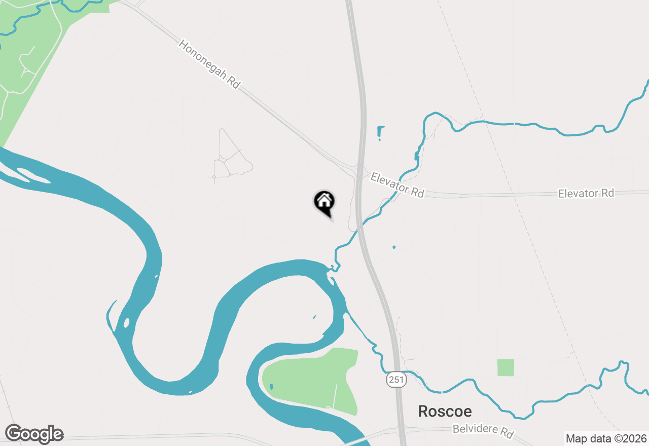 Map of 11392 Edgemere Terrace, Roscoe, IL 61073