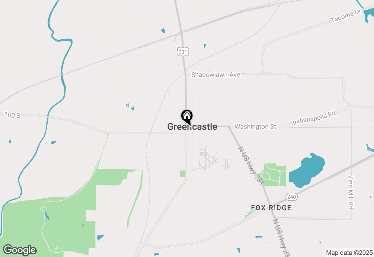 Map of 22 & 24 W Washington Street, Greencastle, IN 46135