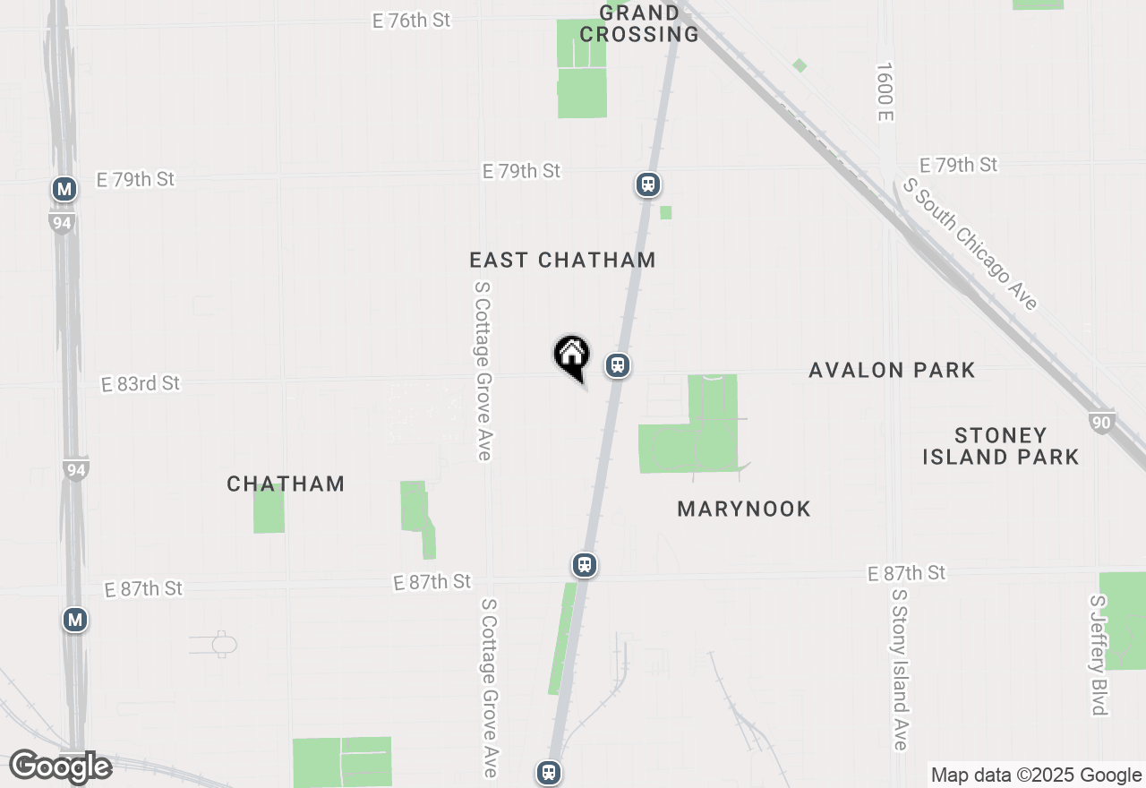 Map of (Address confidential), Chicago, Illinois 60619