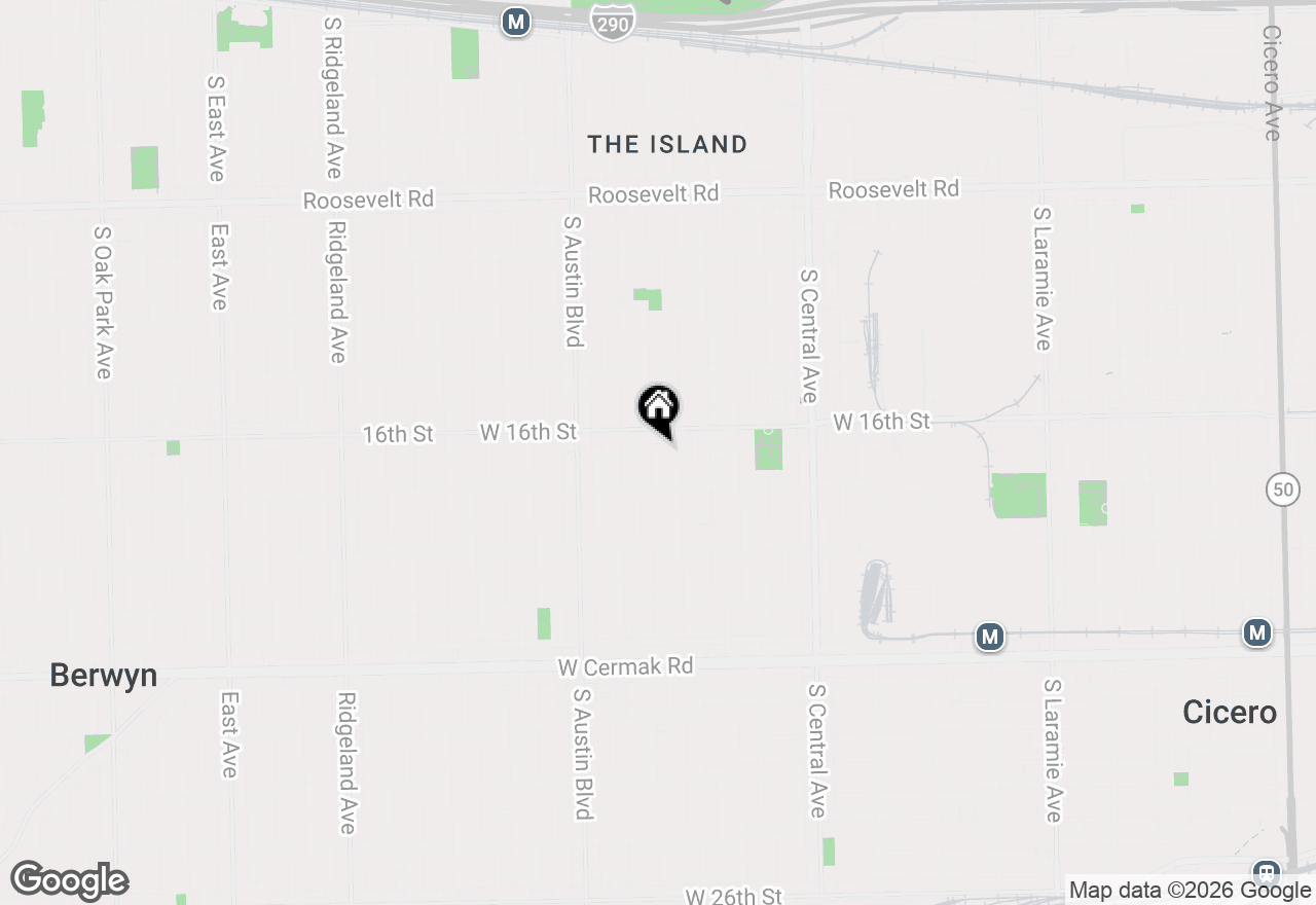 Map of 1616 S 58th Court, Cicero, IL 60804