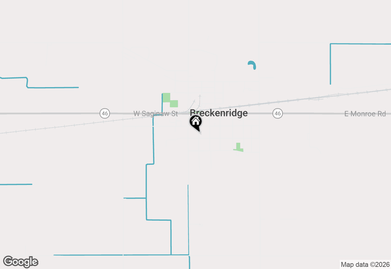 Map of 230 Second Street, Breckenridge, MI 48615