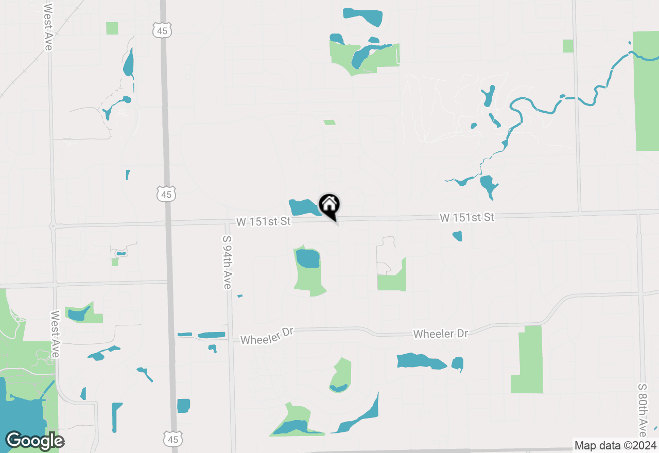 Map of 9015 W 151st Street, Orland Park, IL 60462