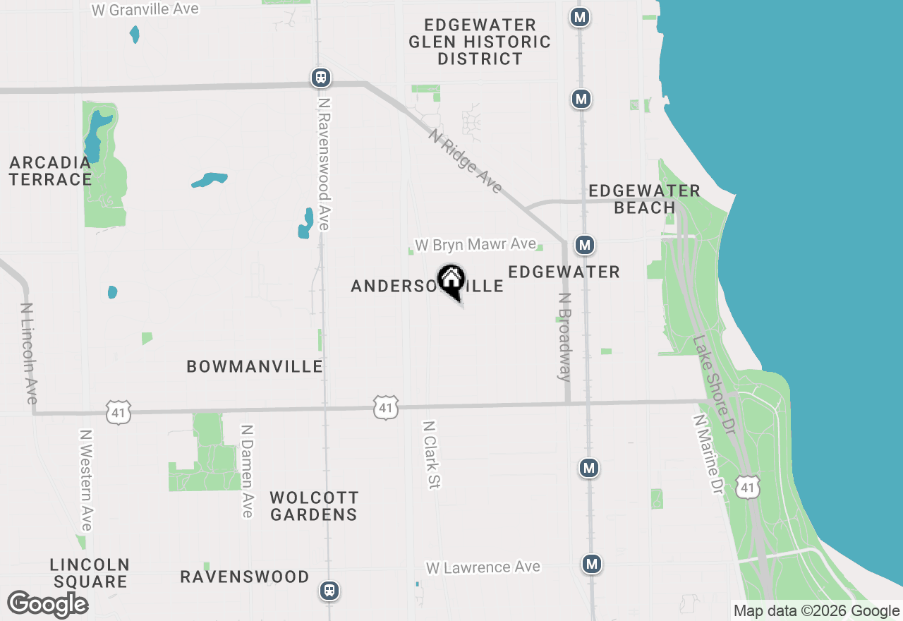 Map of 1455 W Rascher Avenue #2W, Chicago, IL 60640