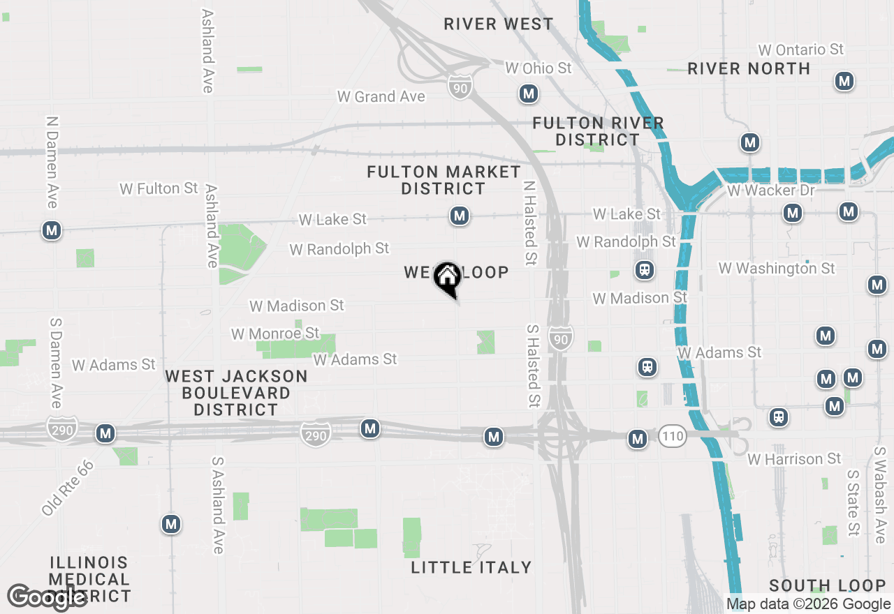 Map of 1001 W Madison Street #606, Chicago, IL 60607