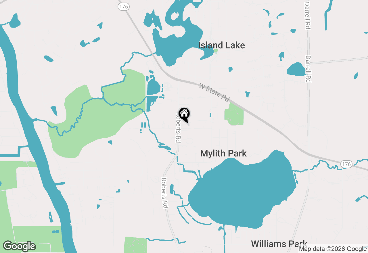 Map of 29652 W Roberts Road, Island Lake, IL 60042
