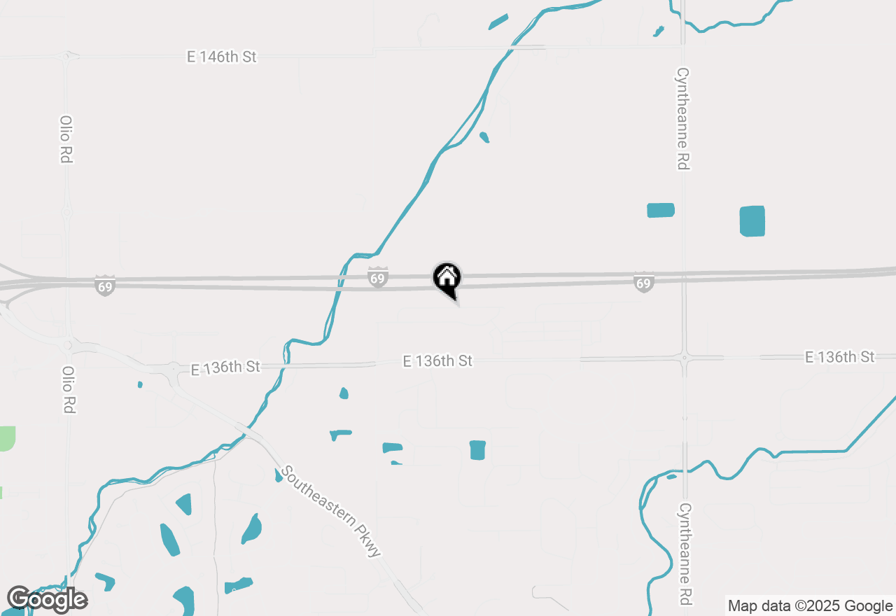 Map of 15338 Farrington Way, Fishers, IN 46037