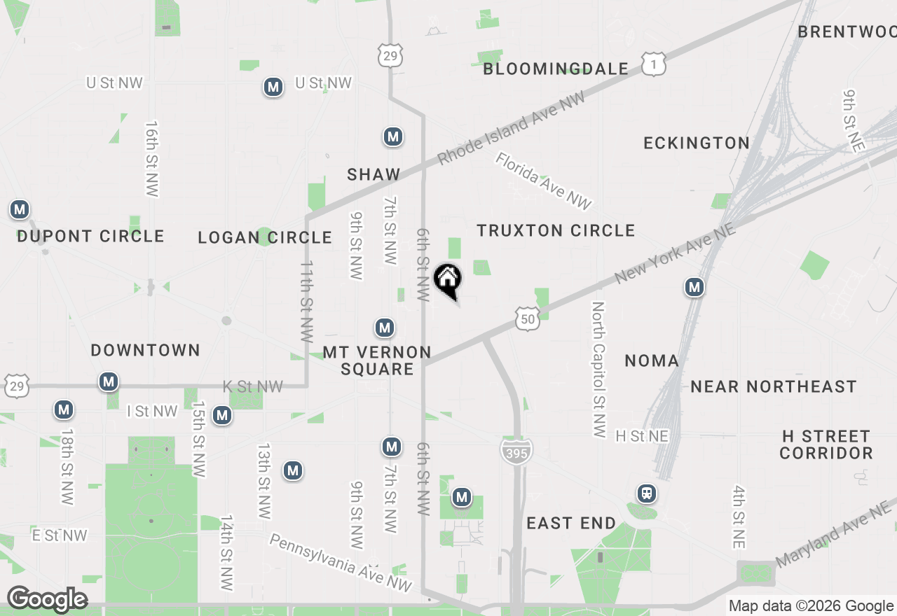 Map of 470 Ridge Street Nw, Washington, DC 20001