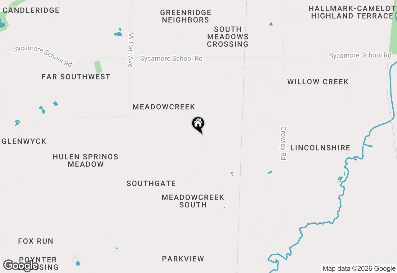Map of 2616 Coldstream Drive, Fort Worth, TX 76123