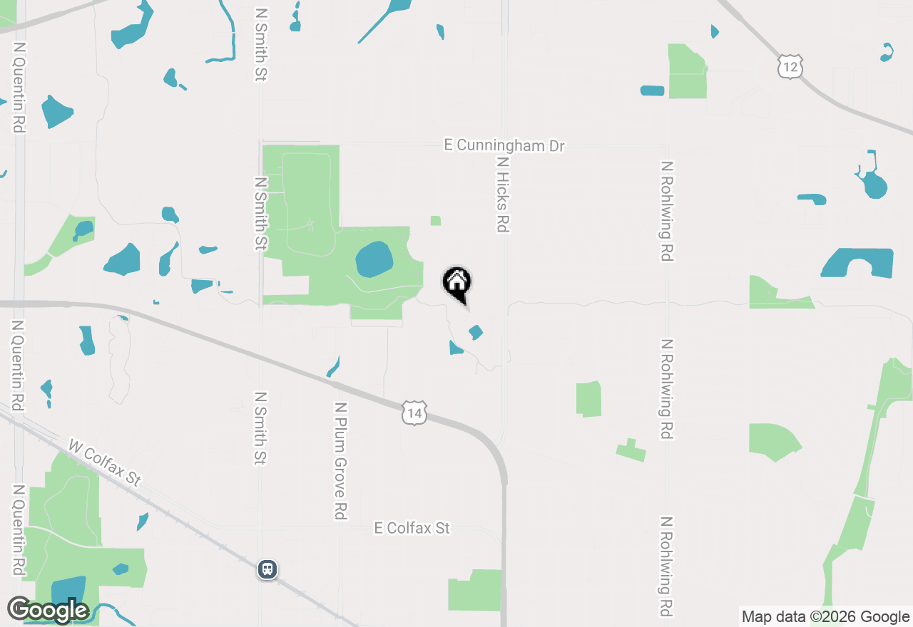 Map of 228 E Rimini Court #2B, Palatine, IL 60067