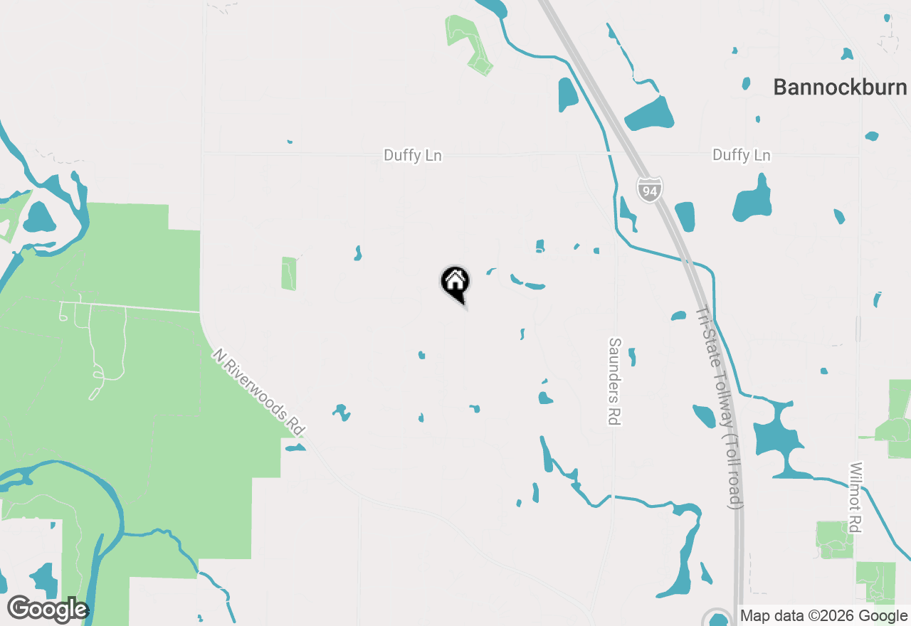 Map of 1650 Clendenin Lane, Riverwoods, IL 60015