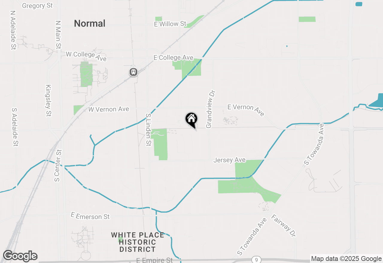 Map of 14 Thomas Drive, Normal, IL 61761