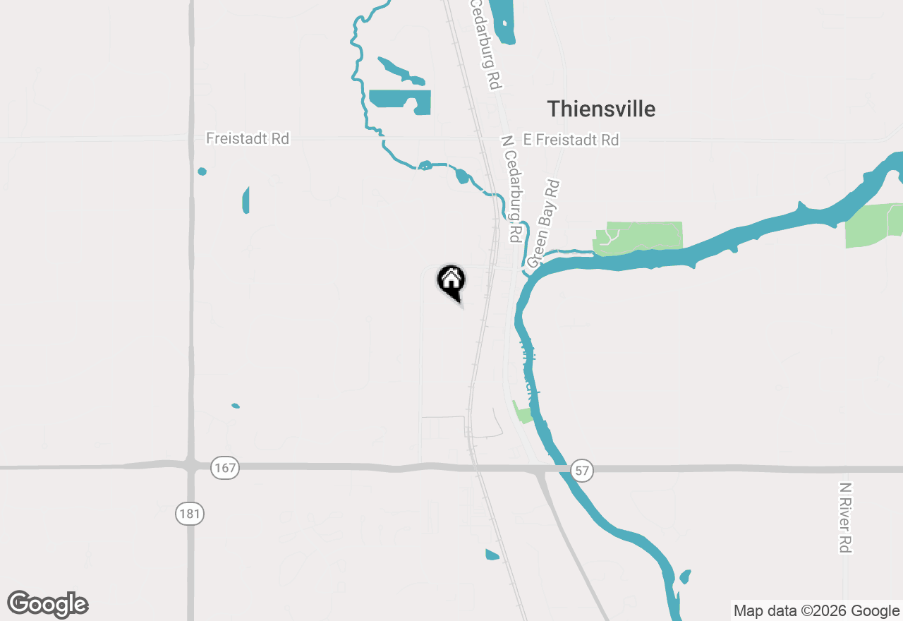 Map of 203 West St, Thiensville, WI 53092