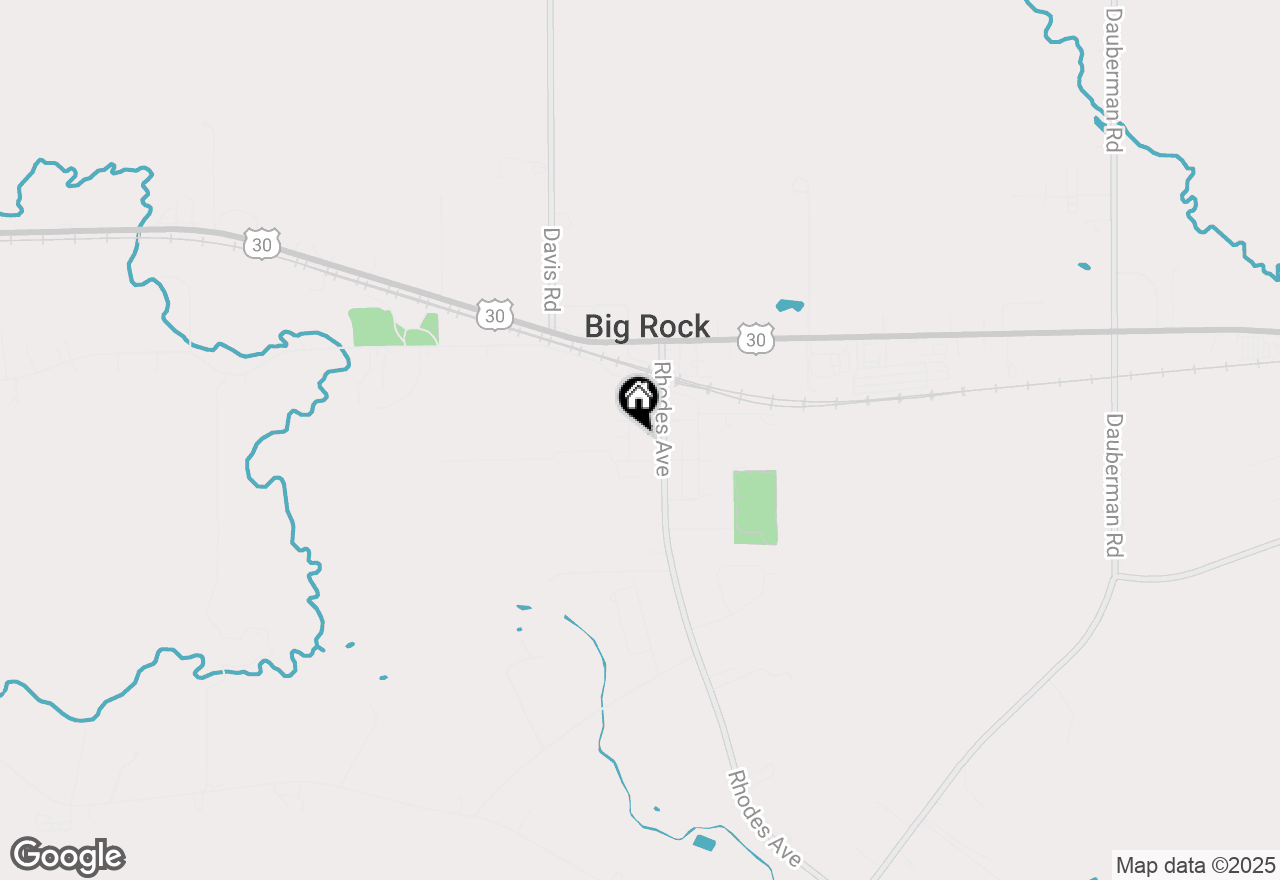 Map of 304 Lincoln Avenue, Big Rock, IL 60511