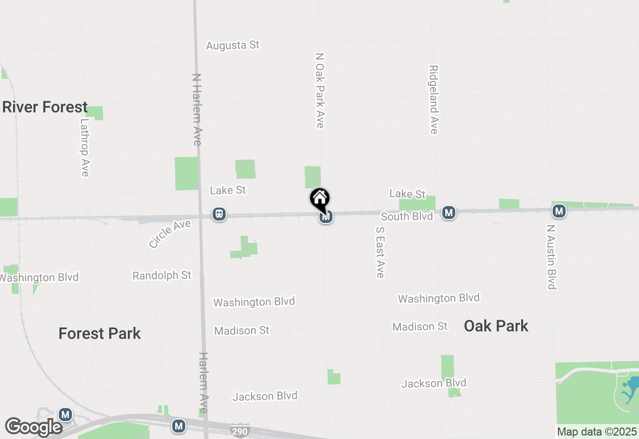 Map of 801 South Boulevard #5, Oak Park, IL 60302