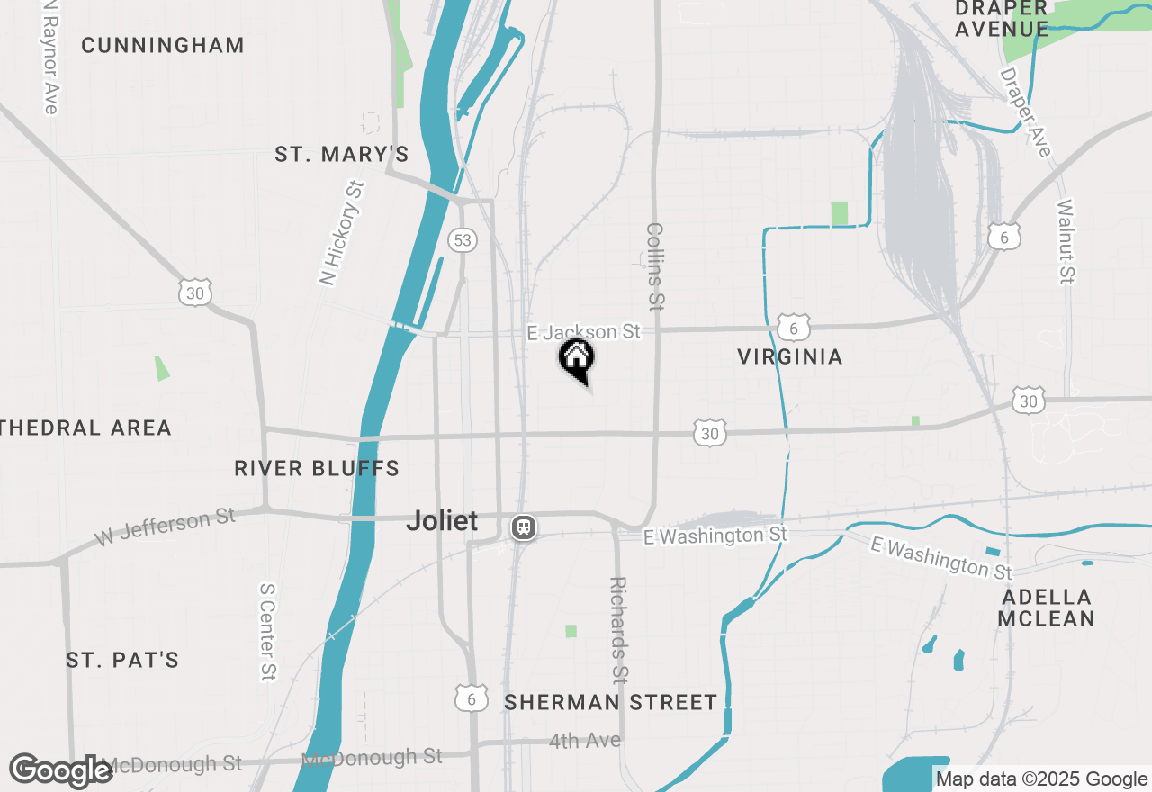 Map of 254 Mcroberts Street, Joliet, IL 60432