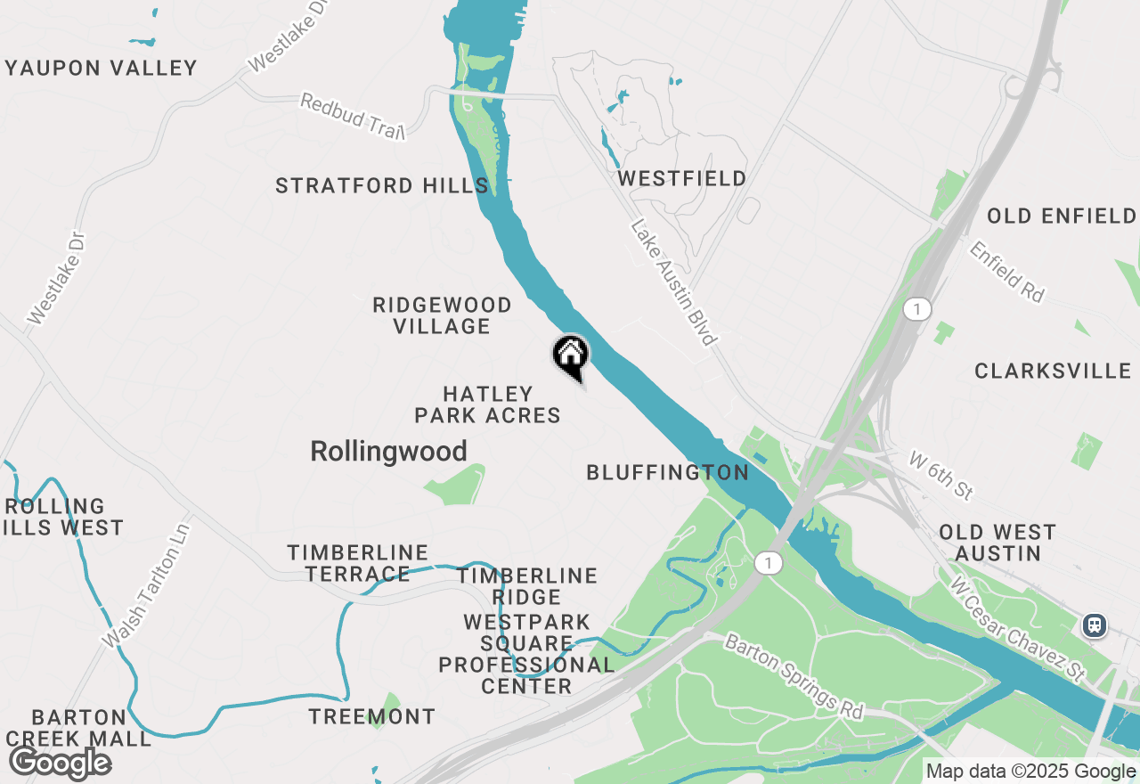 Map of 2707 Stratford Dr #1, Austin, TX 78746
