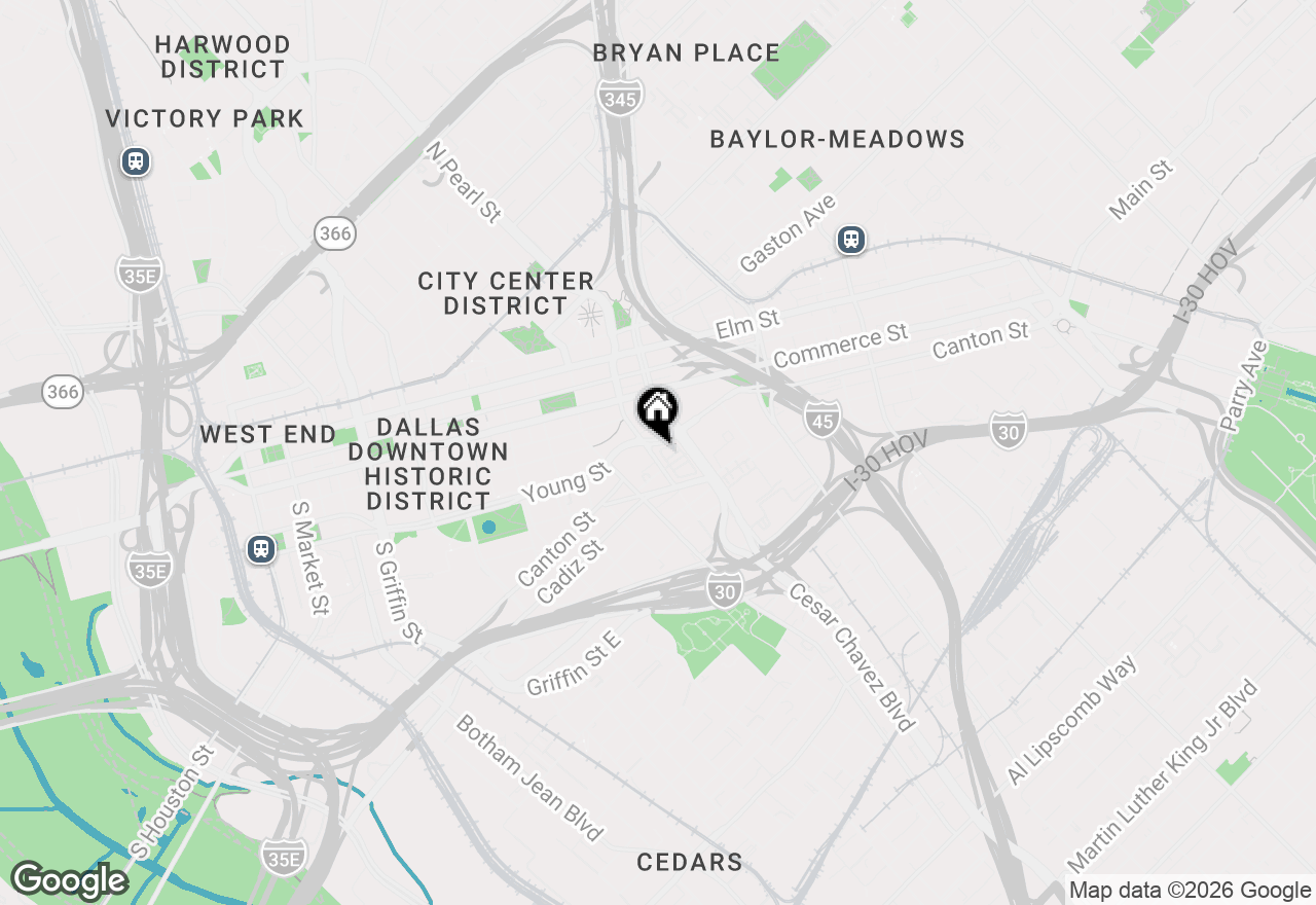 Map of 520 S Pearl Expressway, Dallas, TX 75201