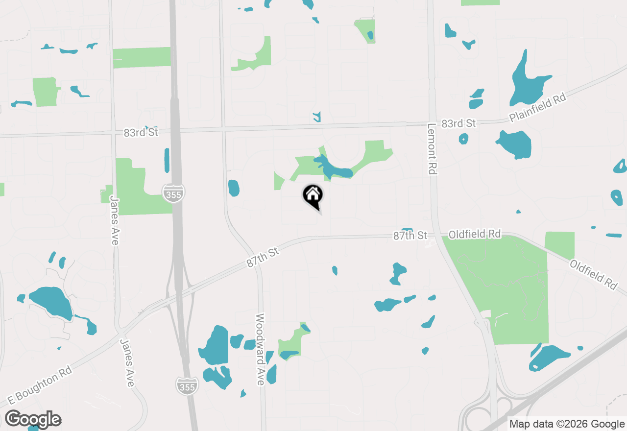 Map of 8632 Clifford Drive, Darien, IL 60561