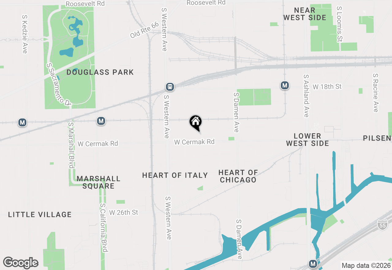 Map of 2221 W 21st Place #BR, Chicago, IL 60608