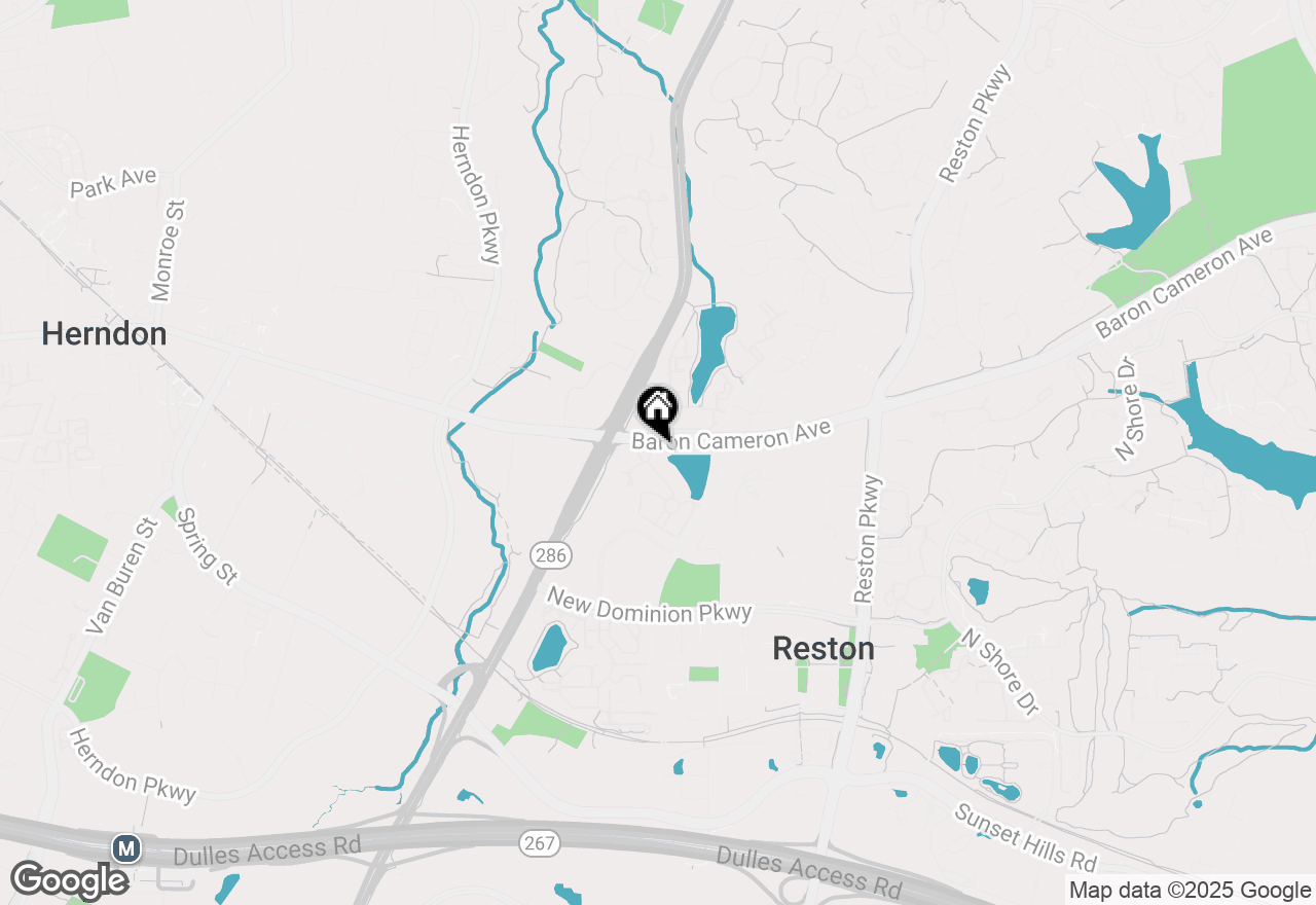 Map of 1708 Lake Shore Crest Drive, Reston, VA 20190