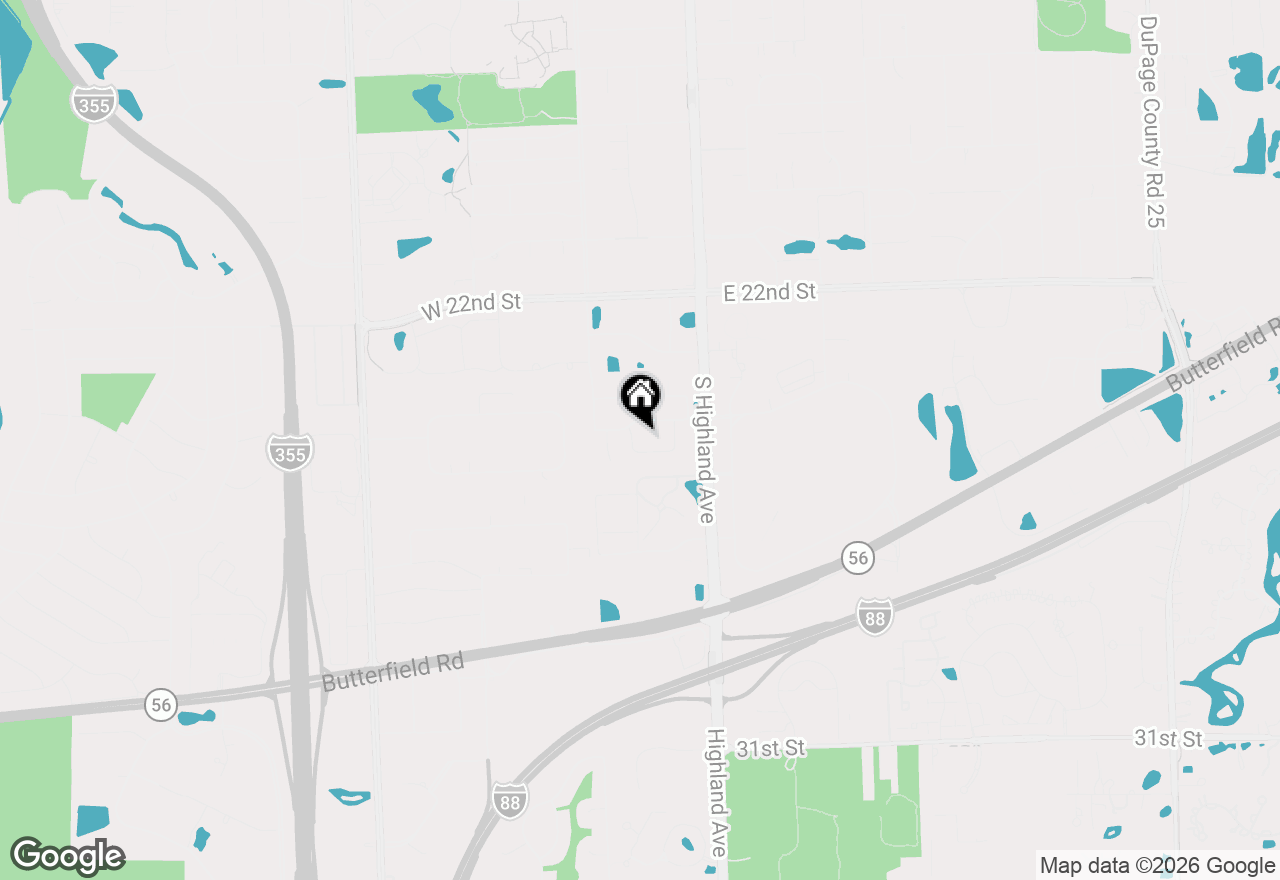Map of 106 Regency Drive #106, Lombard, IL 60148