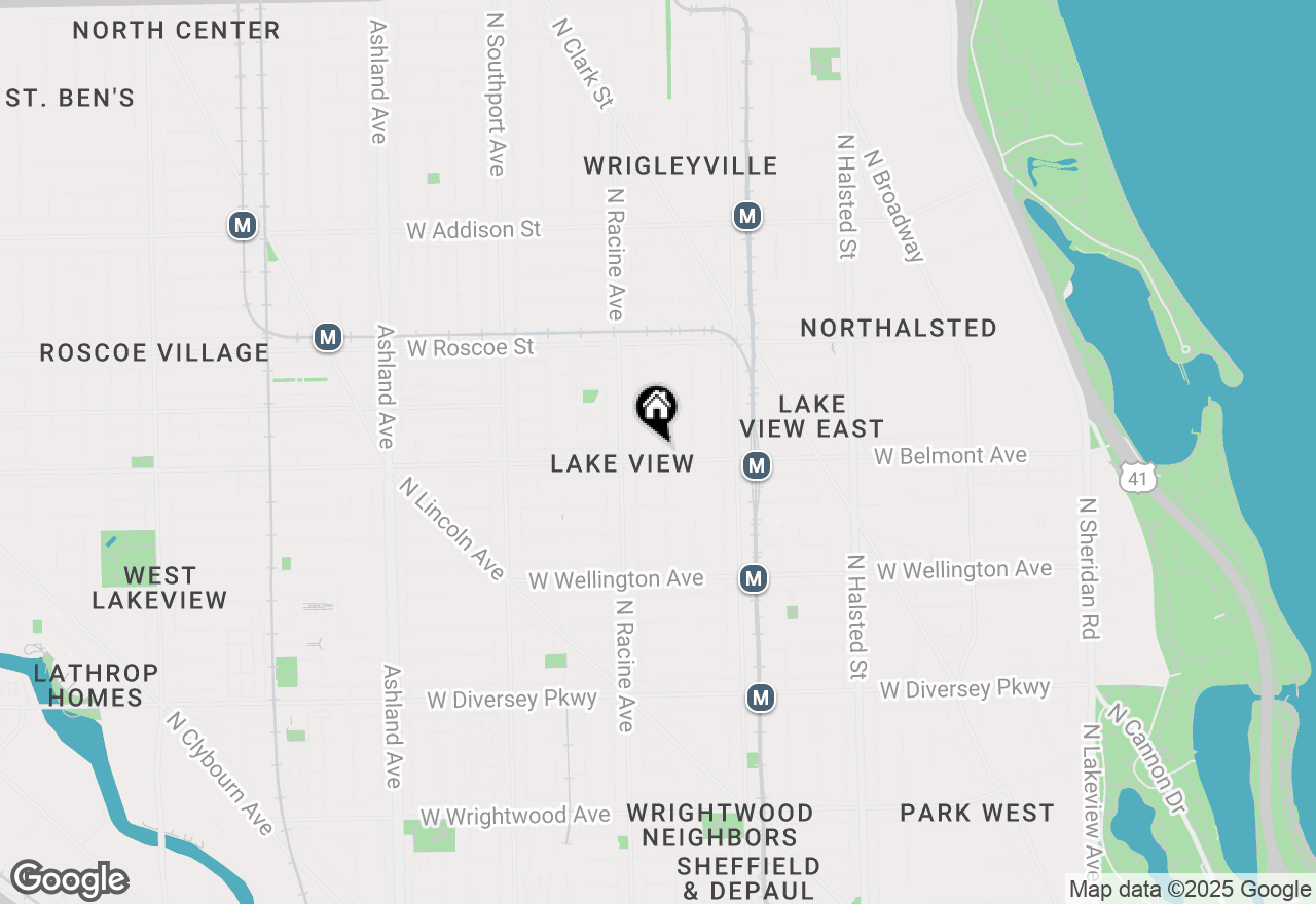 Map of 1120 W Belmont Avenue, Chicago, IL 60657