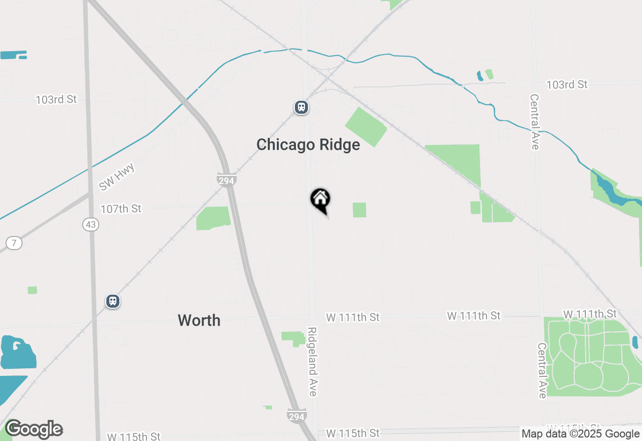 Map of (Address confidential), Chicago Ridge, Illinois 60415
