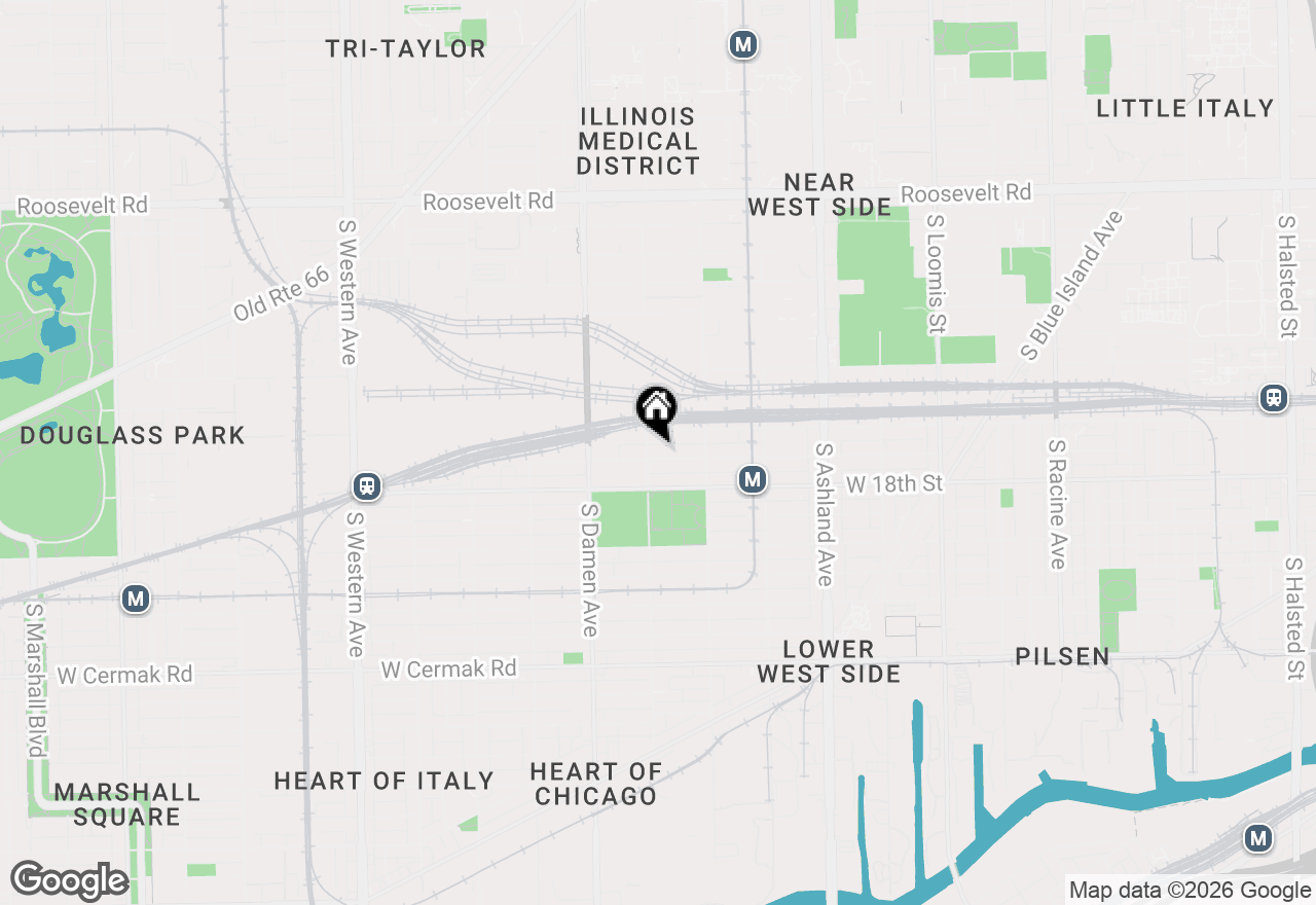 Map of 1852 W 17 Street, Chicago, IL 60608